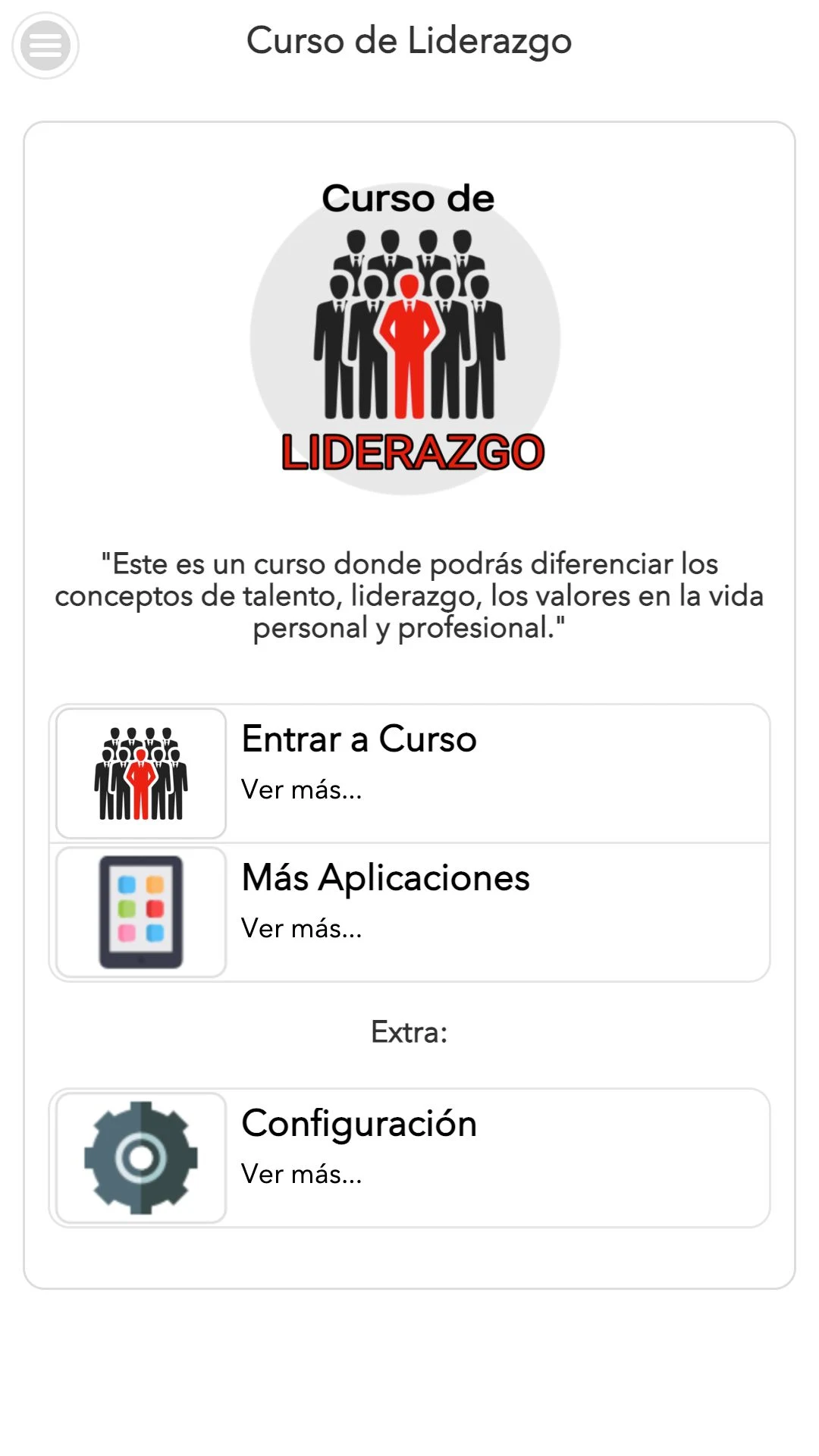 Curso de Liderazgo screenshot