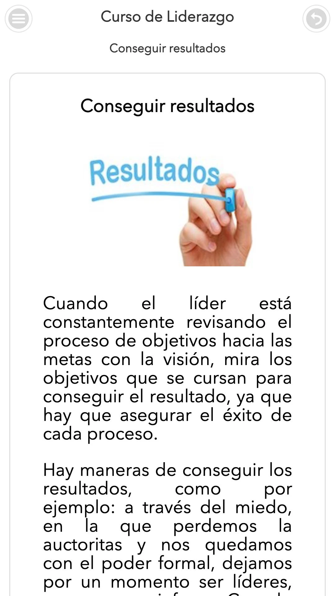 Curso de Liderazgo screenshot
