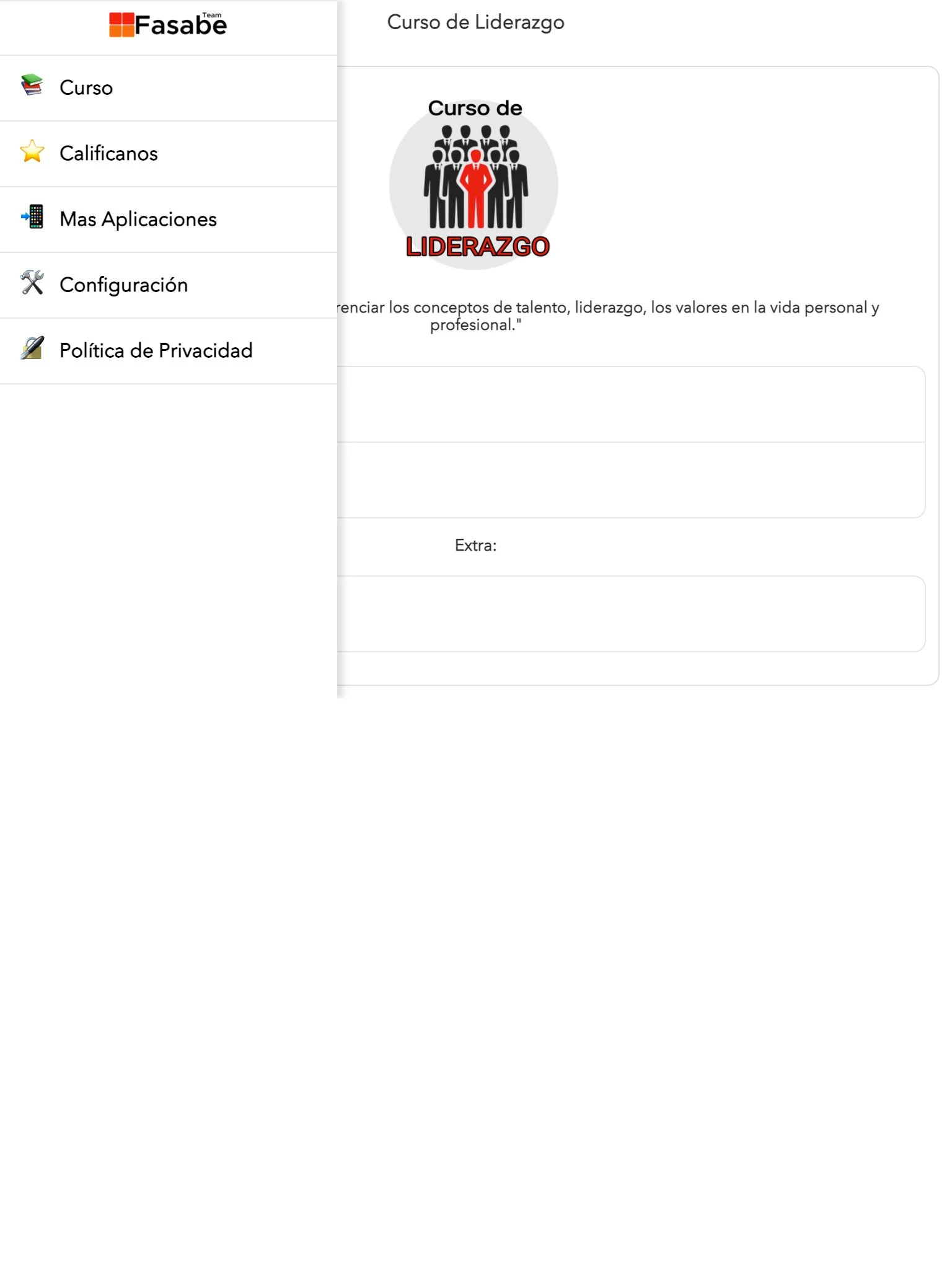 Curso de Liderazgo screenshot