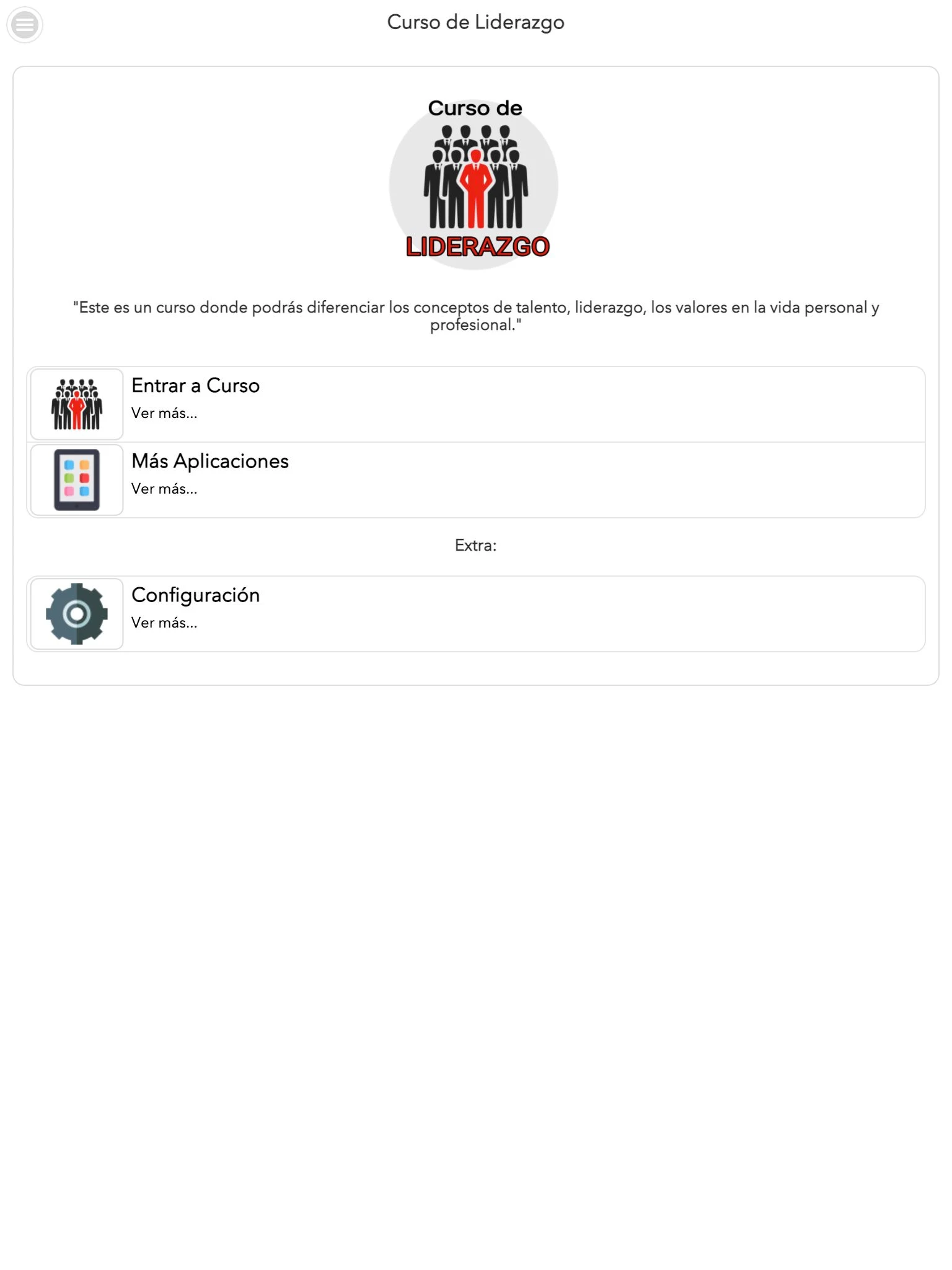 Curso de Liderazgo screenshot